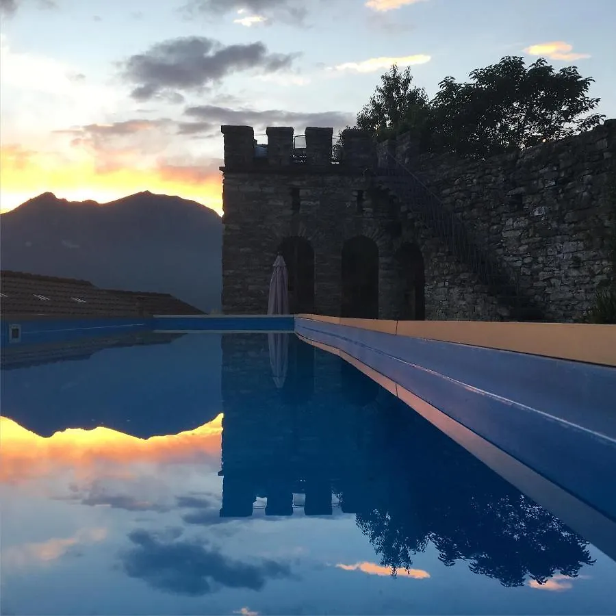 Villa Torre Di Palanzo With Magnificent View By Rent All Como Faggeto Lario