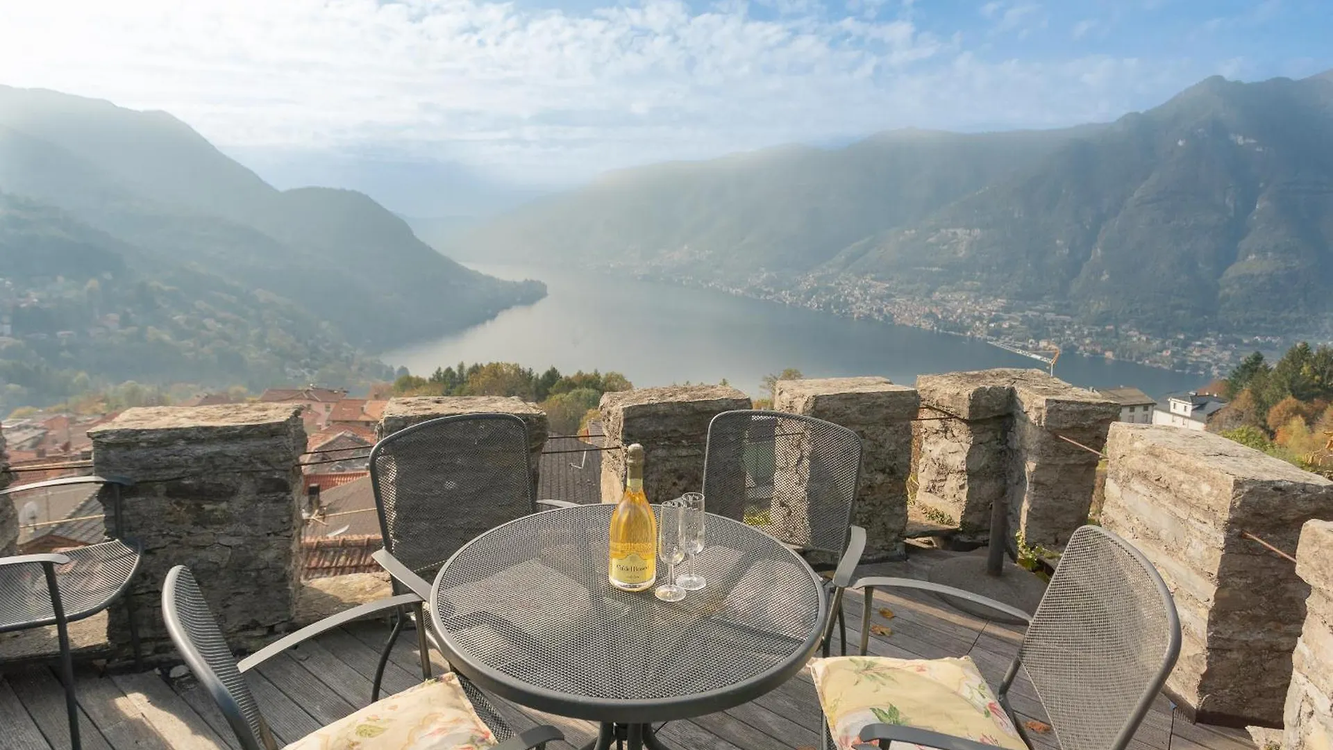 Villa Torre Di Palanzo With Magnificent View By Rent All Como Faggeto Lario