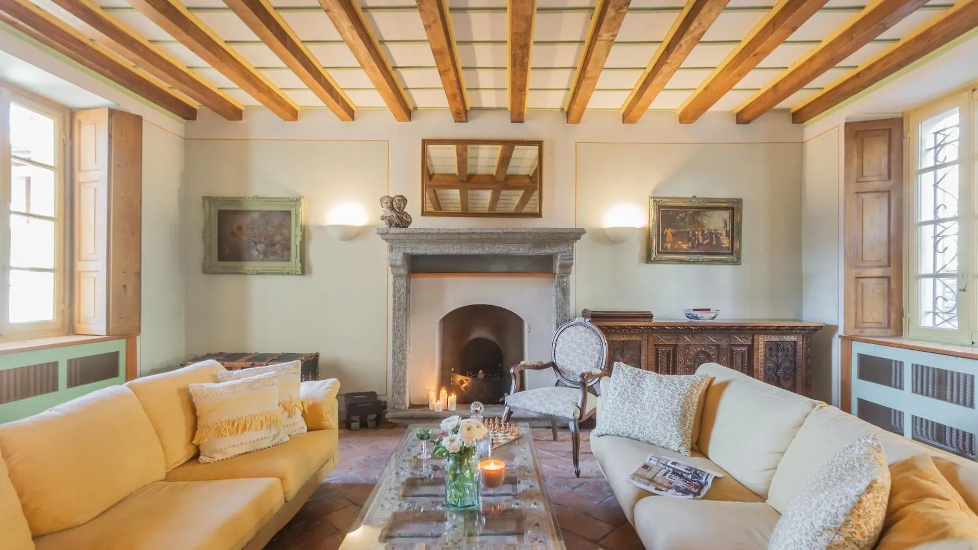 Villa Torre Di Palanzo With Magnificent View By Rent All Como Faggeto Lario Italien